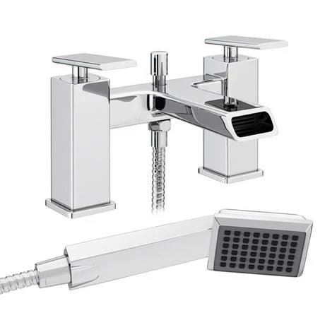 Flare Modern Bath Shower Mixer Tap + Shower Kit 4 Flare Modern Bath Shower Mixer Tap + Shower Kit - Image 2