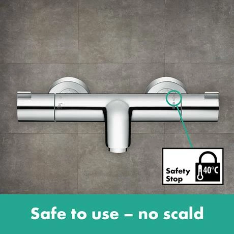 Hansgrohe Ecostat 1001 CL Thermostatic Exposed Bath Shower Mixer - 13201000 5 Hansgrohe Ecostat 1001 CL Thermostatic Exposed Bath Shower Mixer - 13201000 - Image 3