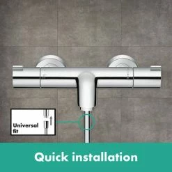 Hansgrohe Ecostat 1001 CL Thermostatic Exposed Bath Shower Mixer - 13201000 9 Hansgrohe Ecostat 1001 CL Thermostatic Exposed Bath Shower Mixer - 13201000 -Bath Taps Shop 13201000 D3 460