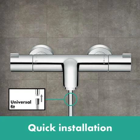 Hansgrohe Ecostat 1001 CL Thermostatic Exposed Bath Shower Mixer - 13201000 6 Hansgrohe Ecostat 1001 CL Thermostatic Exposed Bath Shower Mixer - 13201000 - Image 4