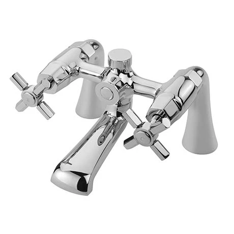 Tre Mercati Charleston Art Deco Pillar Bath Filler Tap - Chrome - 1403 3 Tre Mercati Charleston Art Deco Pillar Bath Filler Tap - Chrome - 1403