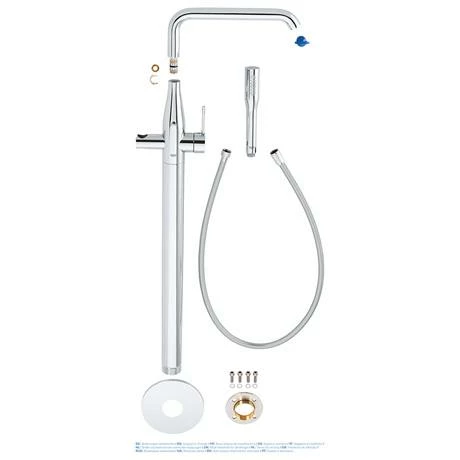Grohe Essence Floor Mounted Bath Shower Mixer - Chrome - 23491001 5 Grohe Essence Floor Mounted Bath Shower Mixer - Chrome - 23491001 - Image 3