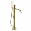 JTP Vos Brushed Brass Freestanding Bath Shower Mixer 2 JTP Vos Brushed Brass Freestanding Bath Shower Mixer -Bath Taps Shop 23534BBR P