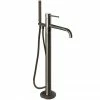 JTP Vos Brushed Black Freestanding Bath Shower Mixer 1 JTP Vos Brushed Black Freestanding Bath Shower Mixer -Bath Taps Shop 27534BBL P