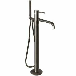 JTP Vos Brushed Black Freestanding Bath Shower Mixer