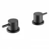 JTP Vos Matt Black Deck Mounted Panel Valves (Pair) -Bath Taps Shop 28809MB P