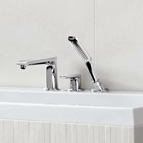 Hansgrohe Metris 3-Hole Deck Mounted Single Lever Bath Mixer - 31190000 5 Hansgrohe Metris 3-Hole Deck Mounted Single Lever Bath Mixer - 31190000 - Image 3