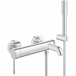 Grohe Essence Wall Mounted Bath Shower Mixer and Kit - 33628001