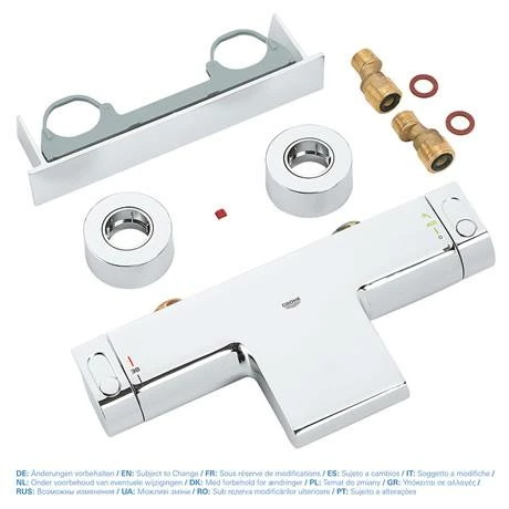 Grohe Grohtherm 2000 Wall Mounted Thermostatic Bath Shower Mixer - 34464001 8 Grohe Grohtherm 2000 Wall Mounted Thermostatic Bath Shower Mixer - 34464001 - Image 6