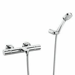 Roca T-1000 Wall Mounted Thermostatic Bath Shower Mixer + Kit