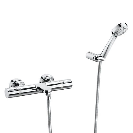 Roca T-1000 Wall Mounted Thermostatic Bath Shower Mixer + Kit 3 Roca T-1000 Wall Mounted Thermostatic Bath Shower Mixer + Kit
