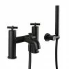 JTP Solex Matt Black Bath Shower Mixer with Shower Kit 1 JTP Solex Matt Black Bath Shower Mixer with Shower Kit -Bath Taps Shop 66275MB P