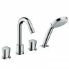 Hansgrohe Logis 4-Hole Deck Mounted Bath Shower Mixer - 71314000 2 Hansgrohe Logis 4-Hole Deck Mounted Bath Shower Mixer - 71314000 -Bath Taps Shop 71314000 P