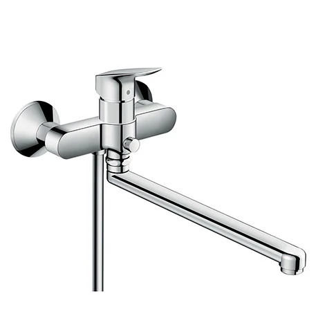 Hansgrohe Logis Single Lever Manual Bath Mixer with Long Spout - 71402000 3 Hansgrohe Logis Single Lever Manual Bath Mixer with Long Spout - 71402000