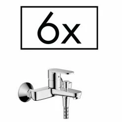 Hansgrohe Pack of 6 Vernis Blend Exposed Single Lever Bath Shower Mixer - 71447000