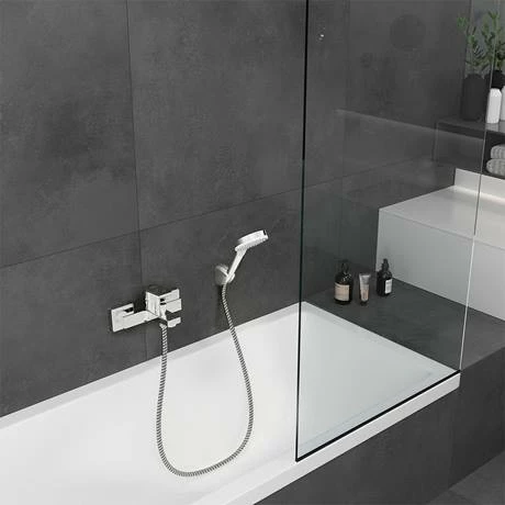 Hansgrohe Vernis Shape Exposed Single Lever Bath Shower Mixer - Chrome - 71450000 4 Hansgrohe Vernis Shape Exposed Single Lever Bath Shower Mixer - Chrome - 71450000 - Image 2