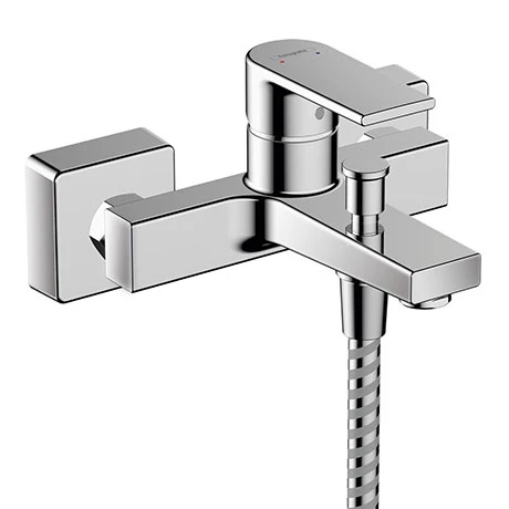 Hansgrohe Vernis Shape Exposed Single Lever Bath Shower Mixer with 2 Flow Rates - 71453000 3 Hansgrohe Vernis Shape Exposed Single Lever Bath Shower Mixer with 2 Flow Rates - 71453000