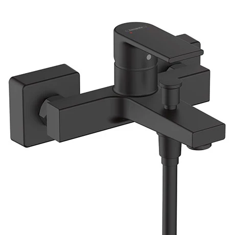 Hansgrohe Vernis Shape Exposed Single Lever Bath Shower Mixer - Matt Black - 71450670 3 Hansgrohe Vernis Shape Exposed Single Lever Bath Shower Mixer - Matt Black - 71450670