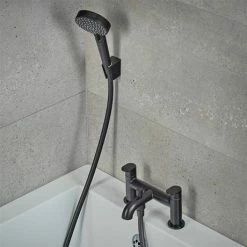 Hansgrohe Vernis Blend Bath Shower Mixer with Kit - Matt Black - 71461670 10 Hansgrohe Vernis Blend Bath Shower Mixer with Kit - Matt Black - 71461670 -Bath Taps Shop 71461670.ai2 460