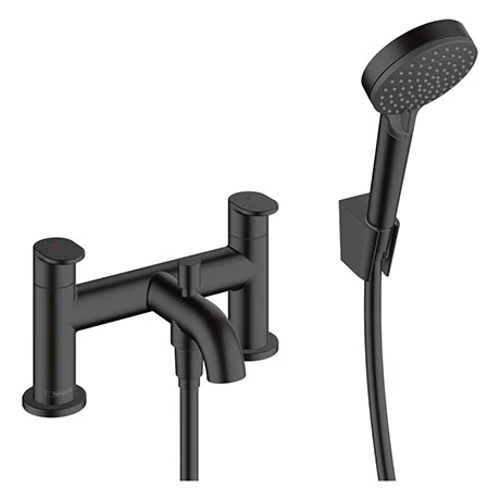 Hansgrohe Vernis Blend Bath Shower Mixer with Kit - Matt Black - 71461670 3 Hansgrohe Vernis Blend Bath Shower Mixer with Kit - Matt Black - 71461670
