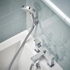 Hansgrohe Vernis Shape Bath Shower Mixer with Kit - Chrome - 71462000 7 Hansgrohe Vernis Shape Bath Shower Mixer with Kit - Chrome - 71462000 -Bath Taps Shop 71462000.ai2 460