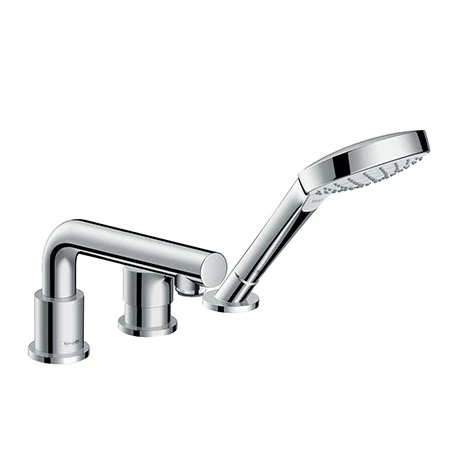 Hansgrohe Talis S 3-Hole Deck Mounted Single Lever Bath Mixer for Secuflex - 72416000 3 Hansgrohe Talis S 3-Hole Deck Mounted Single Lever Bath Mixer for Secuflex - 72416000