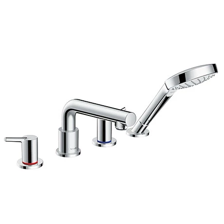 Hansgrohe Talis S 4-hole Deck Mounted Bath Mixer for Secuflex - 72418000 3 Hansgrohe Talis S 4-hole Deck Mounted Bath Mixer for Secuflex - 72418000