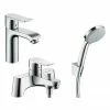 Hansgrohe Metris 110 Basin Mixer + Bath Shower Mixer Tap Package 2 Hansgrohe Metris 110 Basin Mixer + Bath Shower Mixer Tap Package -Bath Taps Shop 88100778 P