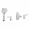 Roca Escuadra 4-Hole Bath Shower Mixer with Kit - A5A0901C00 1 Roca Escuadra 4-Hole Bath Shower Mixer with Kit - A5A0901C00 -Bath Taps Shop A5A0901C00 P