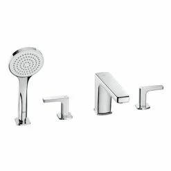 Roca Escuadra 4-Hole Bath Shower Mixer with Kit - A5A0901C00