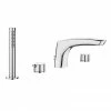Roca Insignia 4-Hole Bath Shower Mixer with Kit - Chrome - A5A093AC00 2 Roca Insignia 4-Hole Bath Shower Mixer with Kit - Chrome - A5A093AC00 -Bath Taps Shop A5A093AC00 P