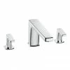 Roca Escuadra 3-Hole Bath Filler - A5A1020C0N 1 Roca Escuadra 3-Hole Bath Filler - A5A1020C0N -Bath Taps Shop A5A1001C00 P