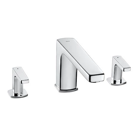Roca Escuadra 3-Hole Bath Filler - A5A1020C0N 3 Roca Escuadra 3-Hole Bath Filler - A5A1020C0N