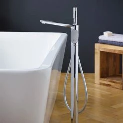 Ideal Standard Tonic II Single Lever Freestanding Bath Shower Mixer 11 Ideal Standard Tonic II Single Lever Freestanding Bath Shower Mixer -Bath Taps Shop A6347AA D3 460