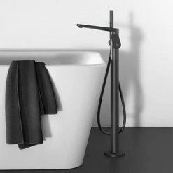 Ideal Standard Silk Black Tonic II Freestanding Bath Shower Mixer 8 Ideal Standard Silk Black Tonic II Freestanding Bath Shower Mixer -Bath Taps Shop A6347XG D2 460