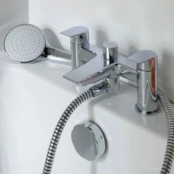 Ideal Standard Tesi 2 Hole Dual Control Bath Shower Mixer - A6591AA 6 Ideal Standard Tesi 2 Hole Dual Control Bath Shower Mixer - A6591AA -Bath Taps Shop A6591AA D1 460