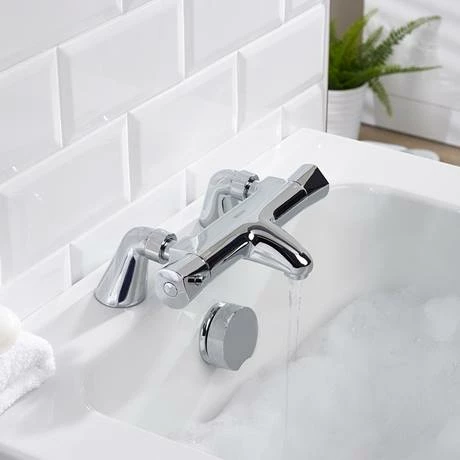 Bristan - Artisan Thermostatic Pillar Bath Filler - Chrome 4 Bristan - Artisan Thermostatic Pillar Bath Filler - Chrome - Image 2