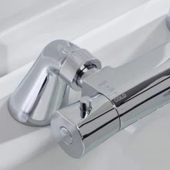 Bristan - Artisan Thermostatic Pillar Bath Filler - Chrome 8 Bristan - Artisan Thermostatic Pillar Bath Filler - Chrome -Bath Taps Shop AR2 THBF C.ai2 460