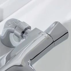 Bristan - Artisan Thermostatic Pillar Bath Filler - Chrome 9 Bristan - Artisan Thermostatic Pillar Bath Filler - Chrome -Bath Taps Shop AR2 THBF C.ai3 460