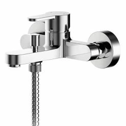 Nuie Arvan Wall Mounted Bath Shower Mixer + Shower Kit - ARV316