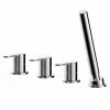 Nuie Arvan Deck Mounted 4TH Bath Shower Mixer - ARV334 1 Nuie Arvan Deck Mounted 4TH Bath Shower Mixer - ARV334 -Bath Taps Shop ARV334 P