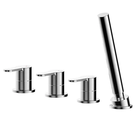 Nuie Arvan Deck Mounted 4TH Bath Shower Mixer - ARV334 3 Nuie Arvan Deck Mounted 4TH Bath Shower Mixer - ARV334