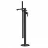 Toreno Round Black Freestanding Bath Shower Mixer -Bath Taps Shop ARV421 P