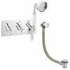 Astoria Traditional Concealed Thermostatic 2-Way Shower Valve with Handset + Freeflow Bath Filler 2 Astoria Traditional Concealed Thermostatic 2-Way Shower Valve with Handset + Freeflow Bath Filler -Bath Taps Shop AST51VHPK1 p