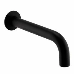 Arezzo Matt Black Wall Mounted Bath Spout