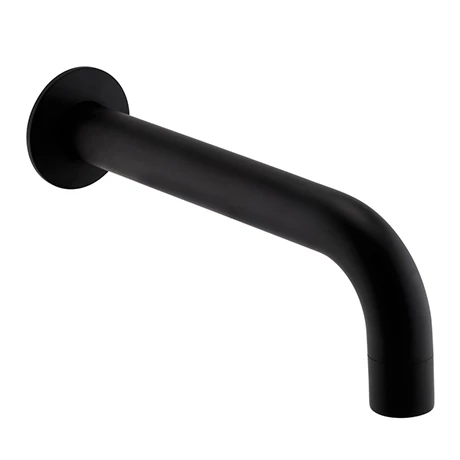 Arezzo Matt Black Wall Mounted Bath Spout 3 Arezzo Matt Black Wall Mounted Bath Spout
