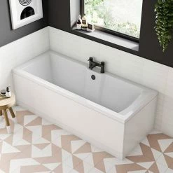 Arezzo Fluted Round Matt Black Bath Filler Tap 13 Arezzo Fluted Round Matt Black Bath Filler Tap -Bath Taps Shop AZ7TMBF d7 460