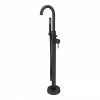 Arezzo Matt Black Freestanding Bath Tap with Shower Mixer 1 Arezzo Matt Black Freestanding Bath Tap with Shower Mixer -Bath Taps Shop AZFSBLK PROD