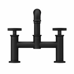 Arezzo Matt Black Industrial Style Bath Filler 11 Arezzo Matt Black Industrial Style Bath Filler -Bath Taps Shop AZISBK03 n d2 460