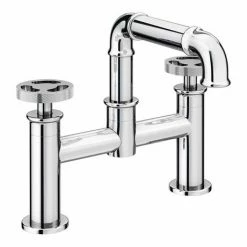 Arezzo Chrome Industrial Style Bath Filler 9 Arezzo Chrome Industrial Style Bath Filler -Bath Taps Shop AZISCH03 d2 460